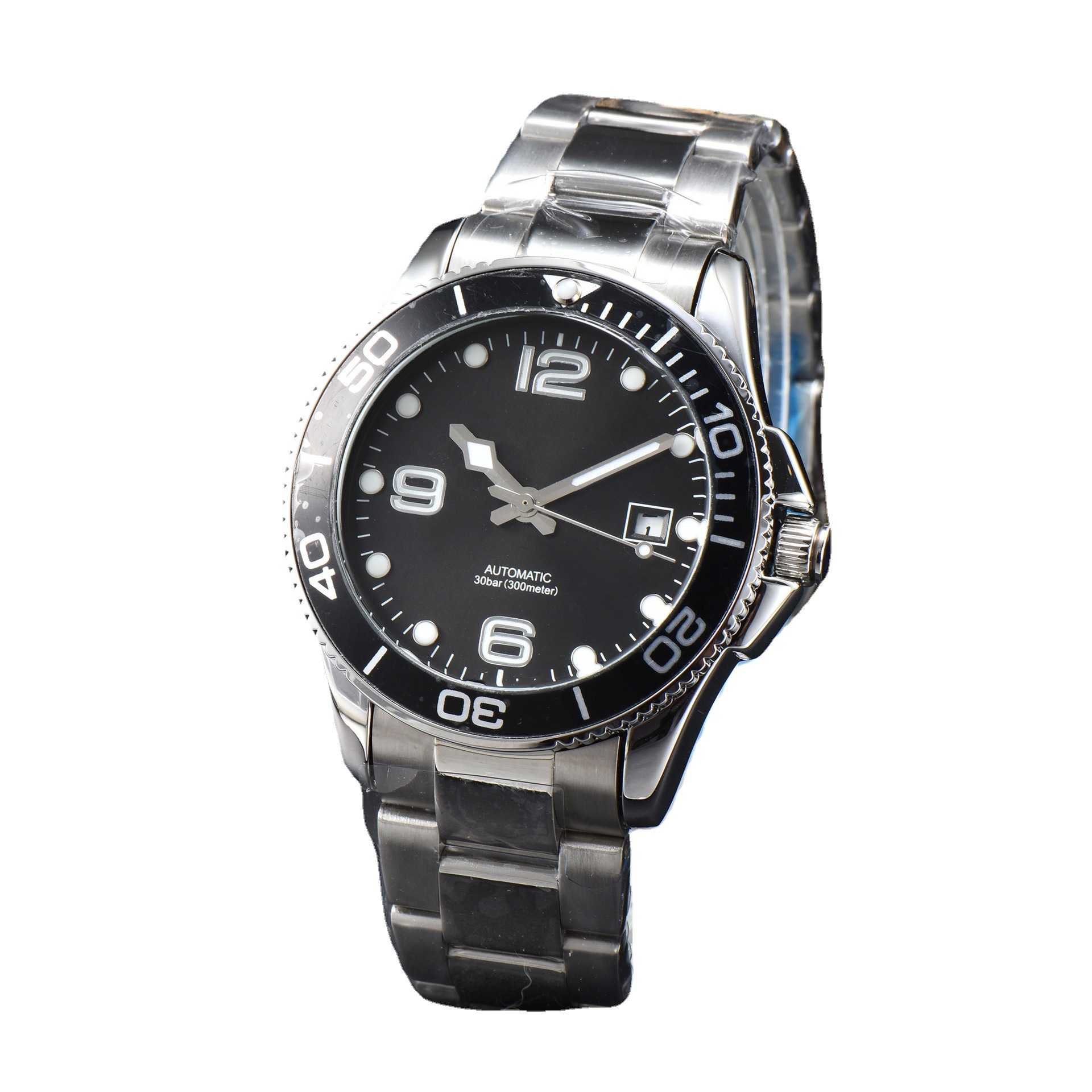 Reloj mecánico Conkas Reloj deportivo con anillo de cerámica Overlord de agua Reloj mecánico con cinturón de acero Reloj de tendencia Reloj Danny Road