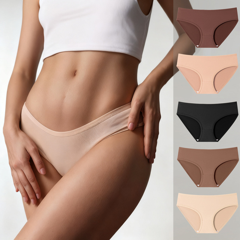Cross-Border Hot Selling Pure Cotton Girls' Underwear, Comfortable and Skin-Friendly Pure Cotton Mid-Waist Large Elastic Hip-Covering Cotton Women's Underwear Cross-Border Hot Selling Pure Cotton Girls' Underwear, Comfortable and Skin-Friendly Pure Cotton Mid-Waist Large Elastic Hip-Covering Cotton Women's Underwear