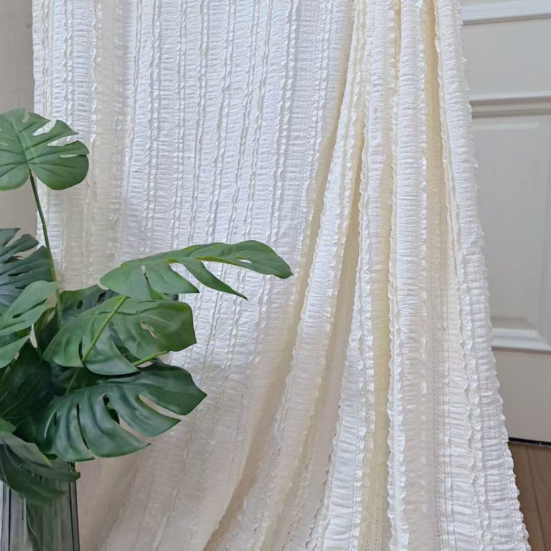 White Lace Fabric Stage Wedding Gauze Table Curtain Dessert Table Tablecloth Wedding Thick Intensive Shooting Props