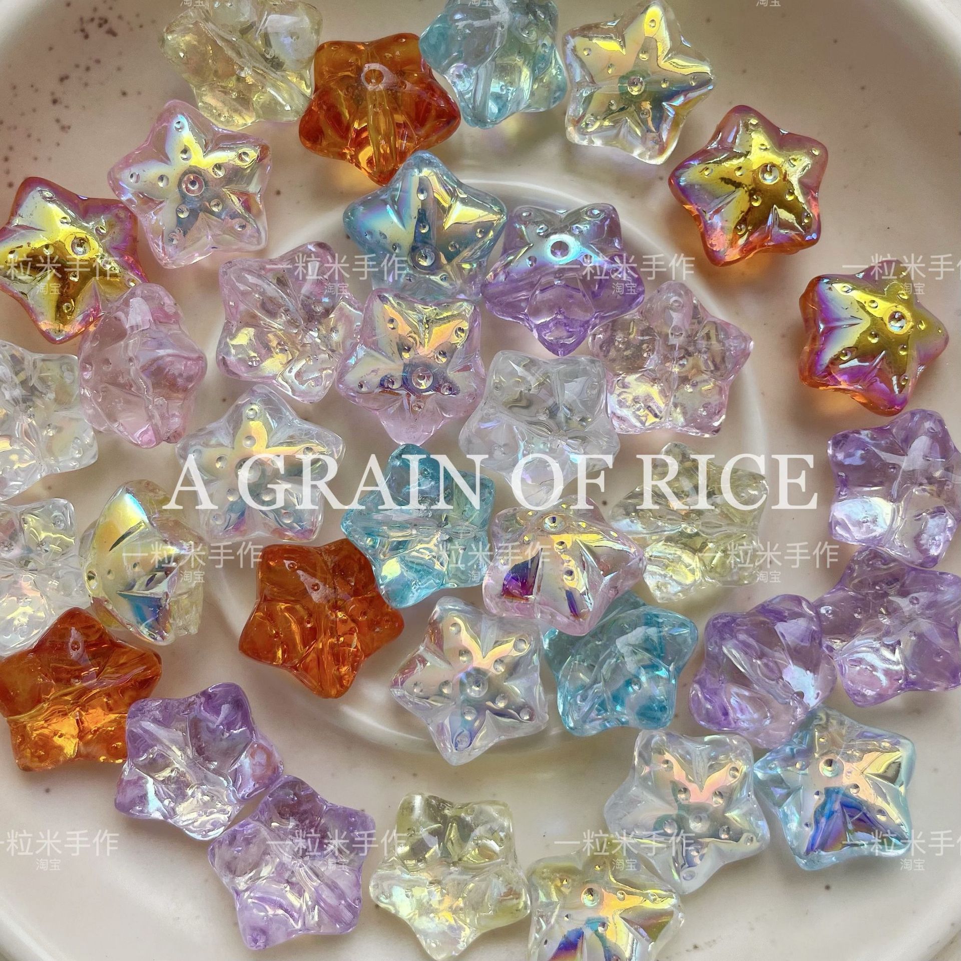 Estilo ins color mágico caramelo cristal de imitación cuentas sueltas hecho a mano material de bricolaje joyas con cuentas pulsera accesorios para collar