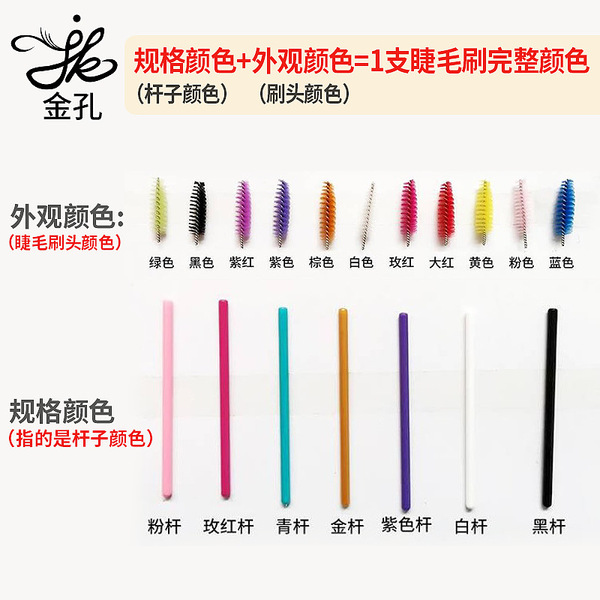 Disposable brush for eyelashes