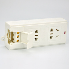 Weak current distribution box power strip optical fiber multimedia box white two-position five-hole socket wireless power strip 220V