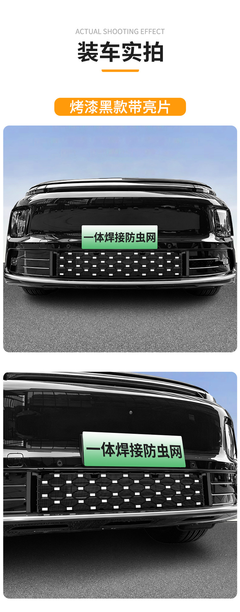 Suitable for Leapmotor D19 Pure Electric/Extended Range Version Integrated Welded Car Insect-Proof Net Front Grille Dedicated Modification Parts