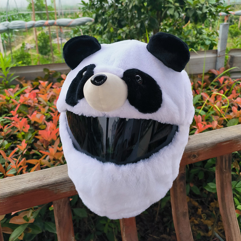 Cubierta de casco de motocicleta Cubierta de casco de felpa puntual Cubierta de casco completo Cubierta de casco de motocicleta Tacón de viento Moda de moda