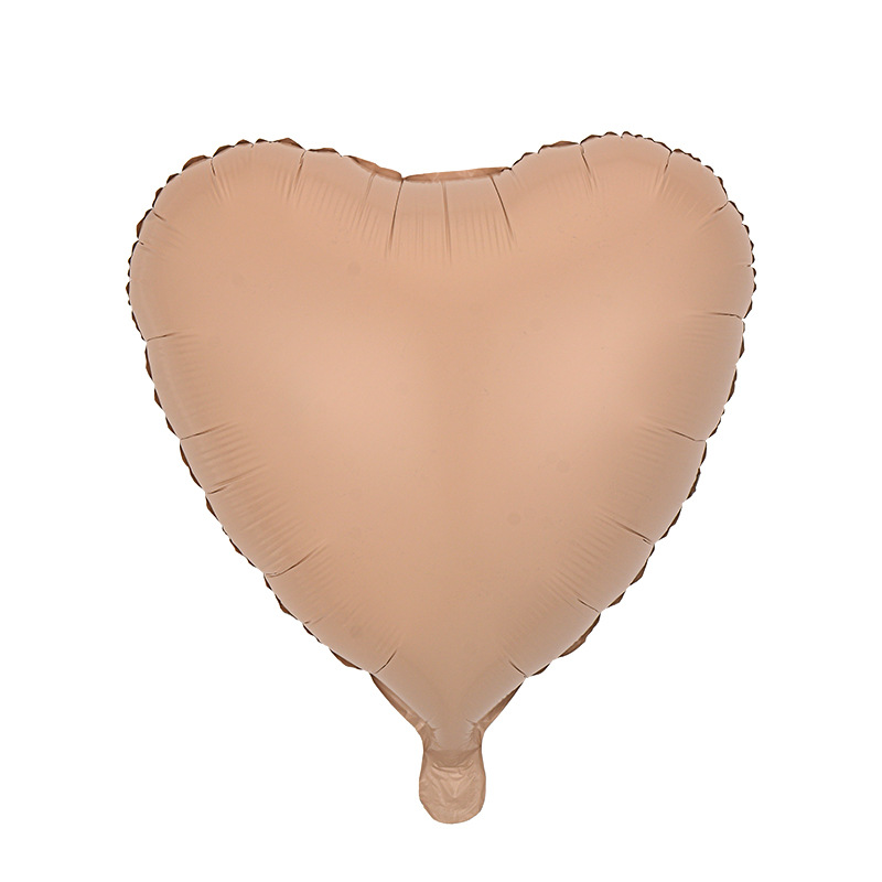 Globos de aluminio con forma de corazón de 18 pulgadas, de un solo color, para bodas y decoraciones de San Valentín, globos de corazón lisos, decoraciones para suites nupciales. image 29