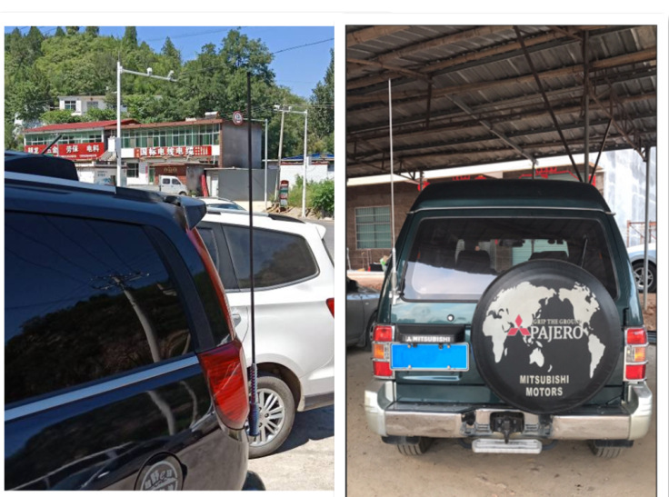 Bold hard rod 1 m long stainless steel car decorative antenna SUV car clip modified flagpole