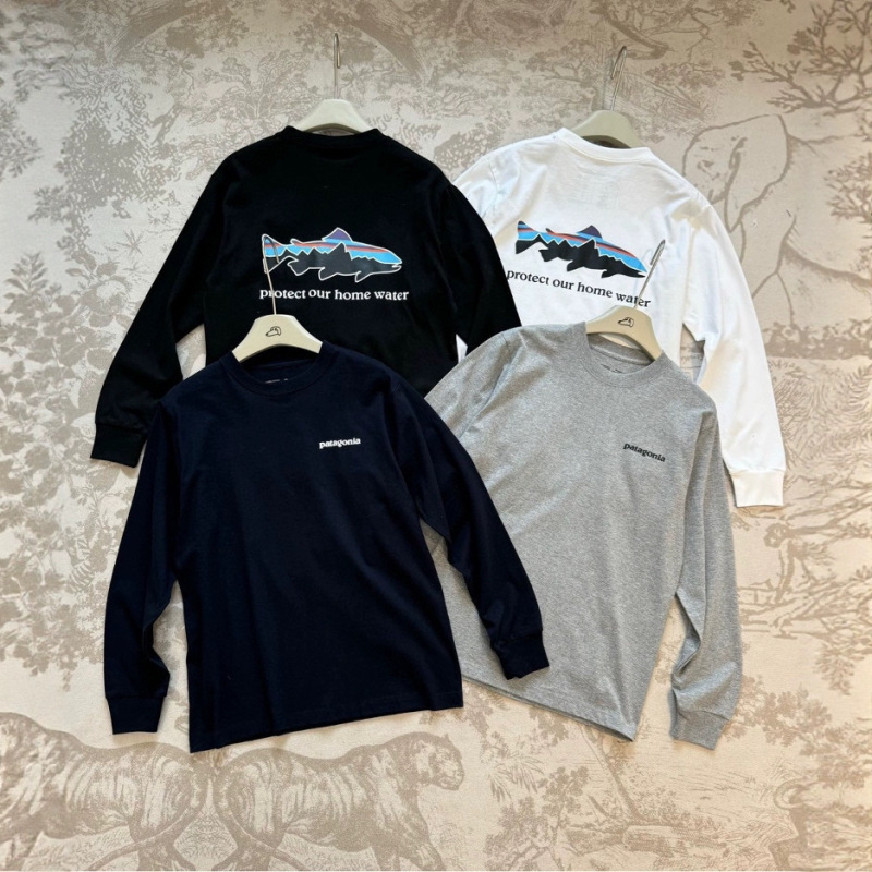 Cross-Border Drawstring Pata P-6 Classic Long-Sleeve Base Layer T-Shirt Unisex Pure Cotton Lightweight Long-Sleeve T-Shirt Cross-Border Drawstring Pata P-6 Classic Long-Sleeve Base Layer T-Shirt Unisex Pure Cotton Lightweight Long-Sleeve T-Shirt