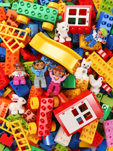 粒积木玩具益智拼装儿童拼图大块5大号4散件2散装3到6岁男孩