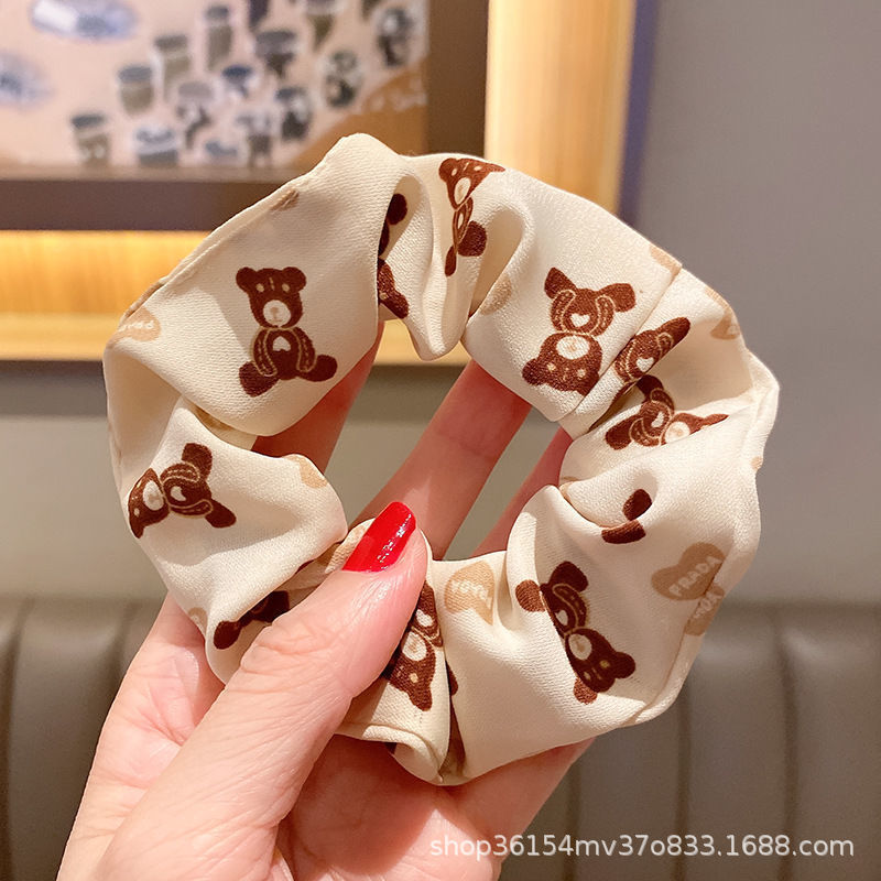 Oso-banda de pelo beige