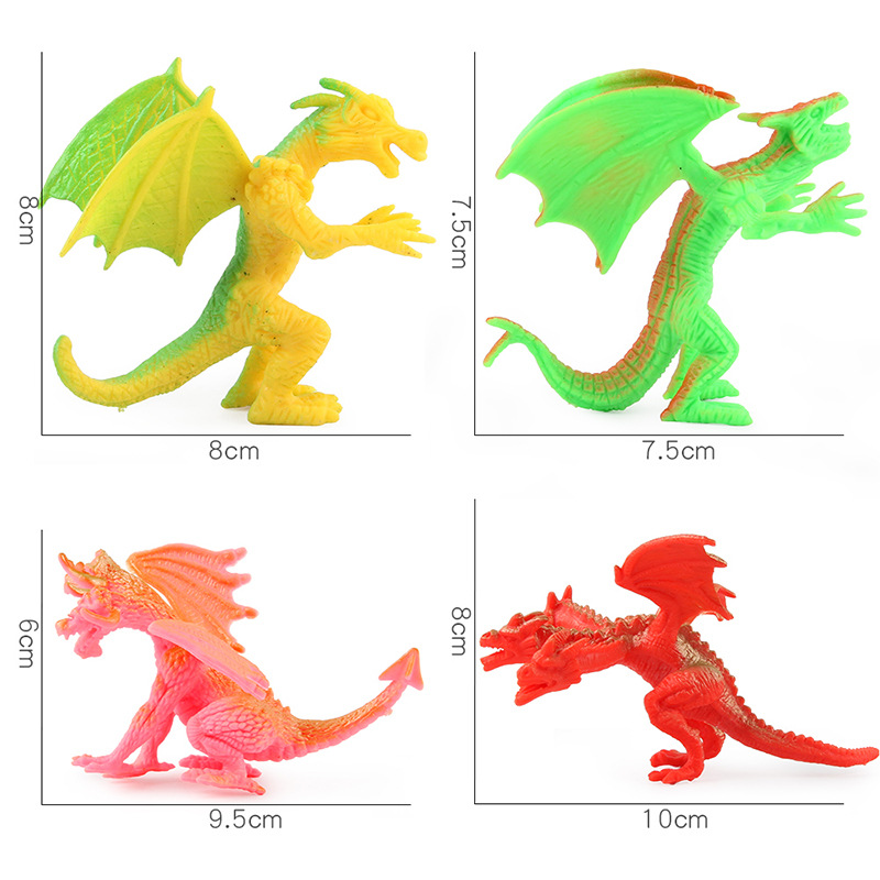 La variante del Jurásico para niños Dragón dinosaurio de doble cabeza dragón mágico Dragón Volador mini modelo decoración traje fabricante en stock al por mayor