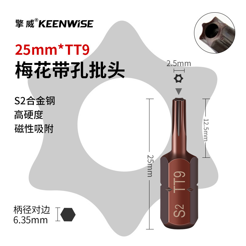 十字短批头套装超短内六角披头一字梅花带孔三角五星U型四方25mm|undefined