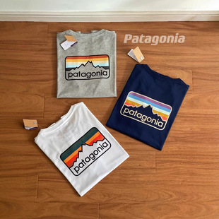 pata�����ʗlɽ�}logo �h��Organic T-Shirt ��Ůͬ��ӡ������Tee