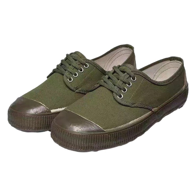 Factory Direct supply rubber sole camouflage liberation shoes farmland worker ground yellow sneakers student military training shoes non-slip wear-resistant rain boots