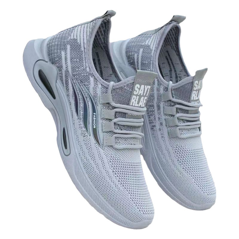 oddychające lekkie latem. Męskie buty z miękkiej podeszwy z siatki Fly Tkane są leniwe i można ich używać do jazdy samochodem_voghion.com