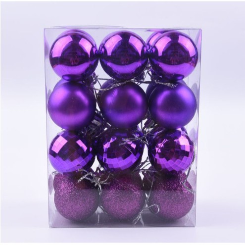 Bola de Navidad traje redondo barril caja cuadrada pintada 3cm4cm6cm decoración navideña bola colgante de Navidad bola decoración Navidad