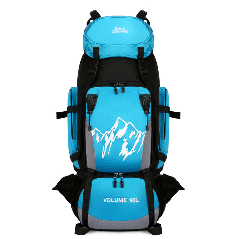 Wandern Bergsteigen Tasche 90L Große Kapazität Outdoor Anti Spritzwasser Camping Rucksack Buchung_voghion.com