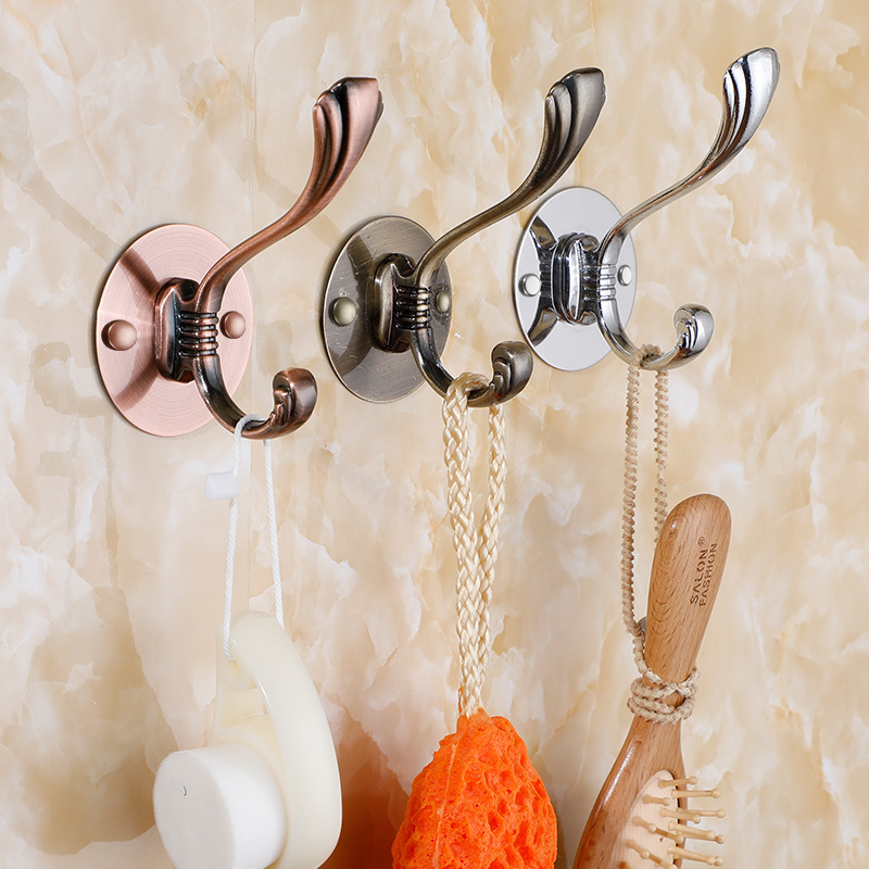 European stainless steel clothes hook without drilling, fitting room clothing hook, wall-mounted rear hook, hat and coat hook