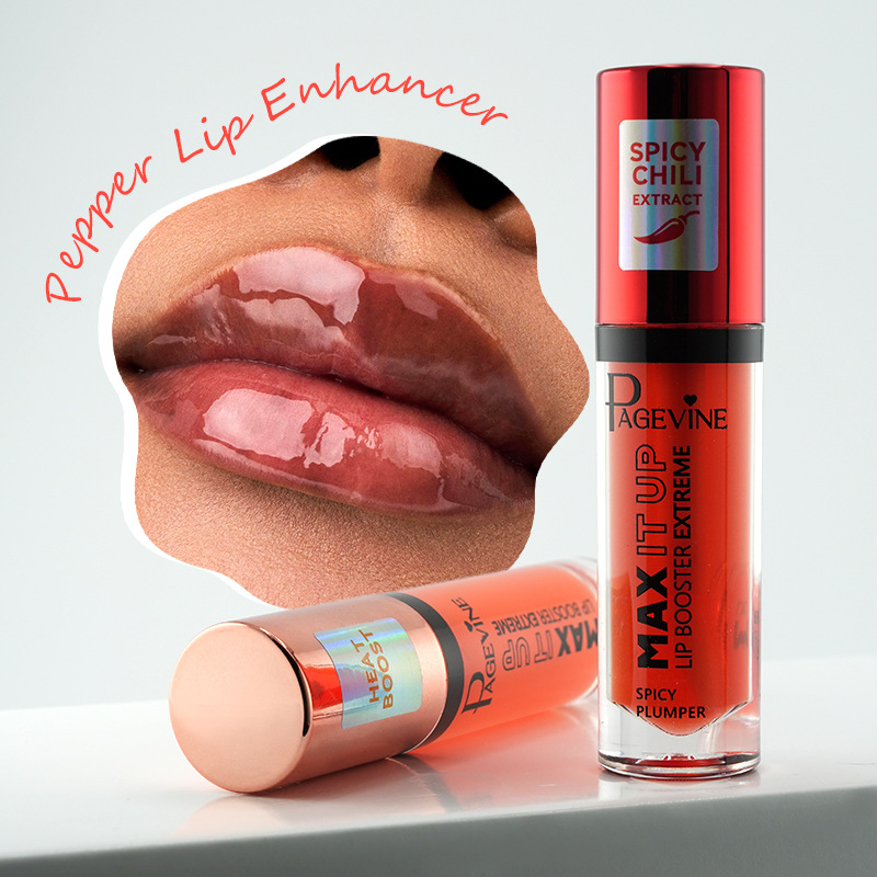 PÁGINA transfronteriza Aceite para rellenos de labios con pimienta, mentol, decoloración tibia, hidratante, hidratante, reparador, esmalte de labios de larga duración, comercio exterior