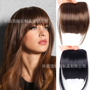 Fake bangs air sideburns fashion high temperature Silk women's extended bangs wig artificial hair thin invisible bangs