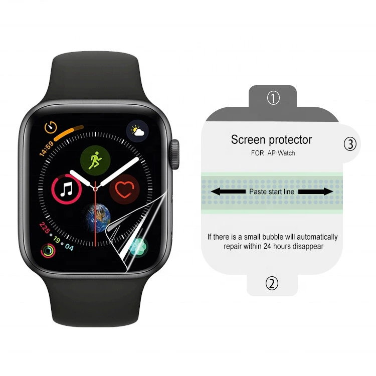 Защитная гидрогелевая пленка на весь экран для IWATCH8, подходит для Apple Watch S8/7/6/5/4 и SE, с окантовкой