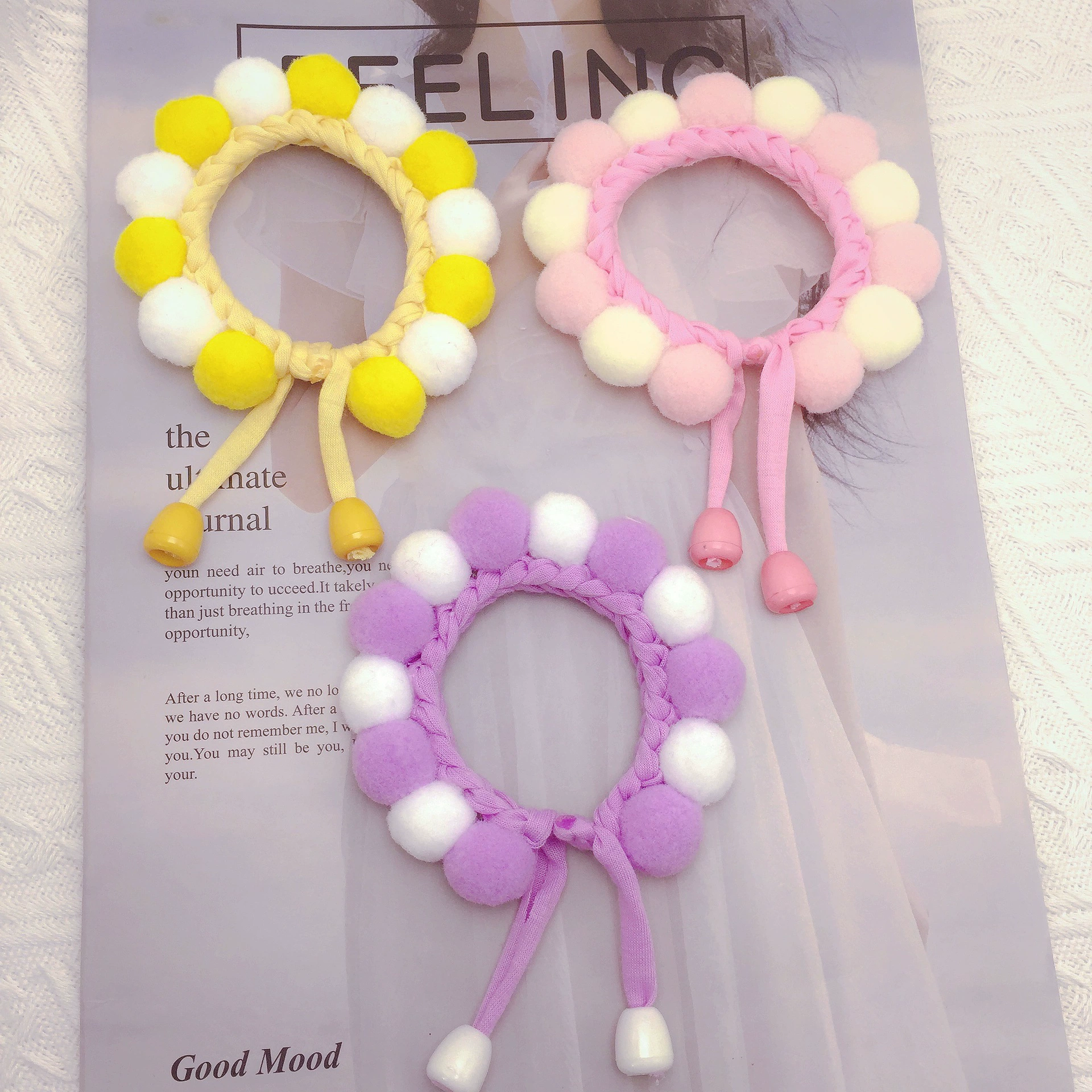 Большой мяч фото Pet мяч воротник тот же стиль кошка собака чай собака Фаду корги Радужное ожерелье