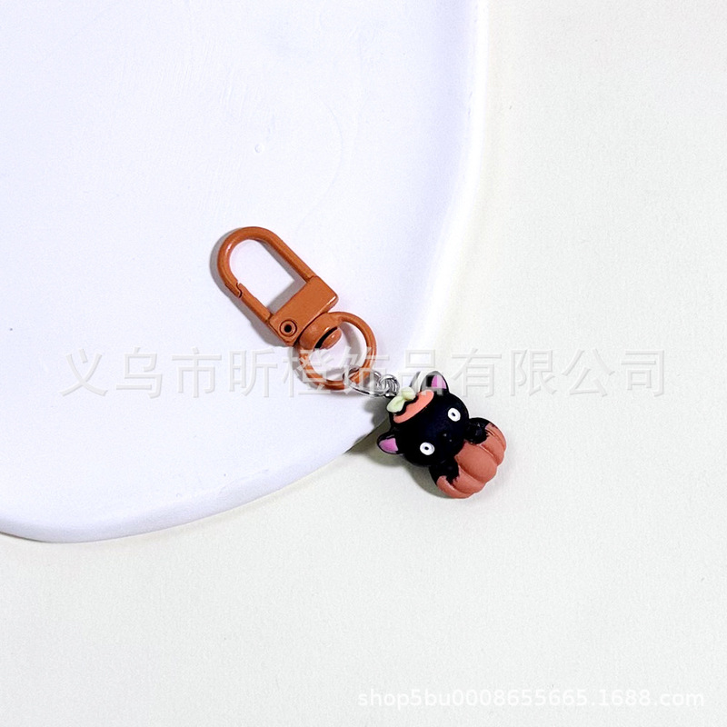 かわいい漫画シミュレーションハロウィンカボチャペンダントキーホルダーキーチェーンスクールバッグアクセサリーアクセサリーペンダントギフト|undefined