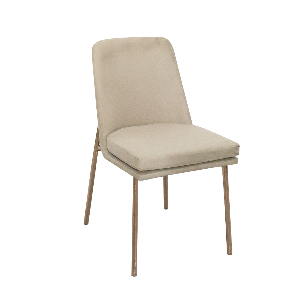 Mesa y silla de comedor de lujo ligero italiano, nuevo nórdico de bolsas blandas con respaldo de tela de tecnología, silla de comedor de alta calidad, calzoncón casual image 1