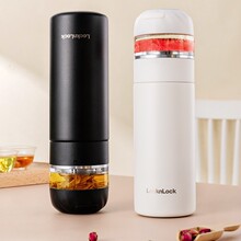 乐扣茶水分离保温杯陶瓷内胆便携过滤泡茶杯男女水杯喝茶杯子