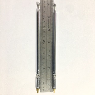 Pull rod antenna 7123-7 outer tooth universal external thread M3 folded total length 17.5CM unfolded total length 76.5CM
