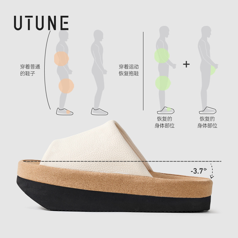 Zapatos de invierno de tacones negativos para mujeres con pelvis inclinada hacia adelante para mejorar el soporte del arco, zapatillas de algodón calientes, ante y traseras altas, antideslizantes