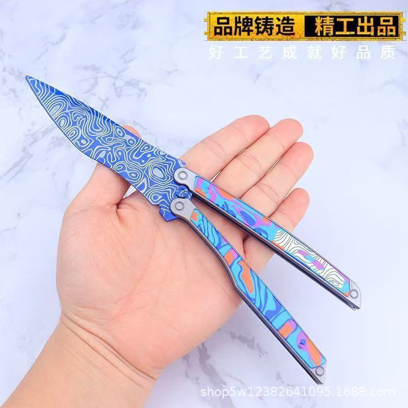 22cm火炎刀折り畳み可能武器模型平和エリート蝶玩具少年ハンサム神器新年プレゼント|undefined
