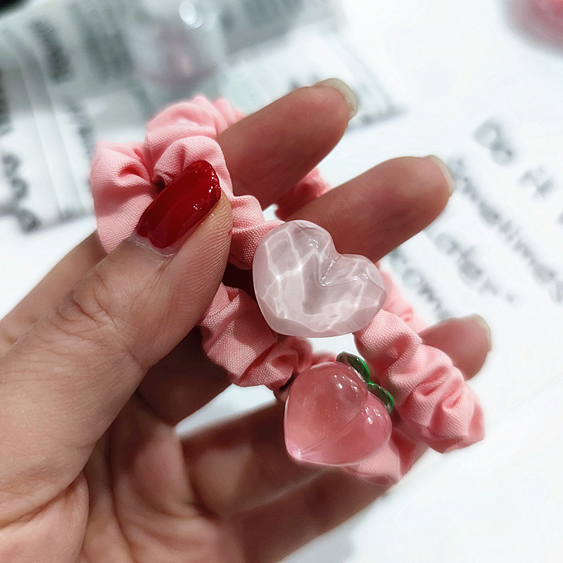 Pink Peach Sausage Rings