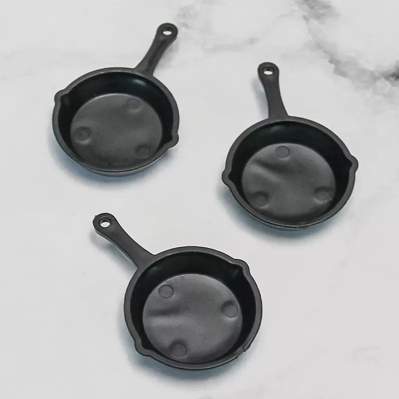 微缩食玩平底锅儿童过家家玩具迷你仿真餐厨具DIY手工材料批发