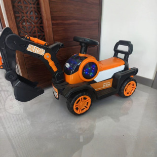 Factory Clearance Sale Children's Excavator Boy Toy Car Rideable Electric Digger Quick Grab Fast Hand Speed