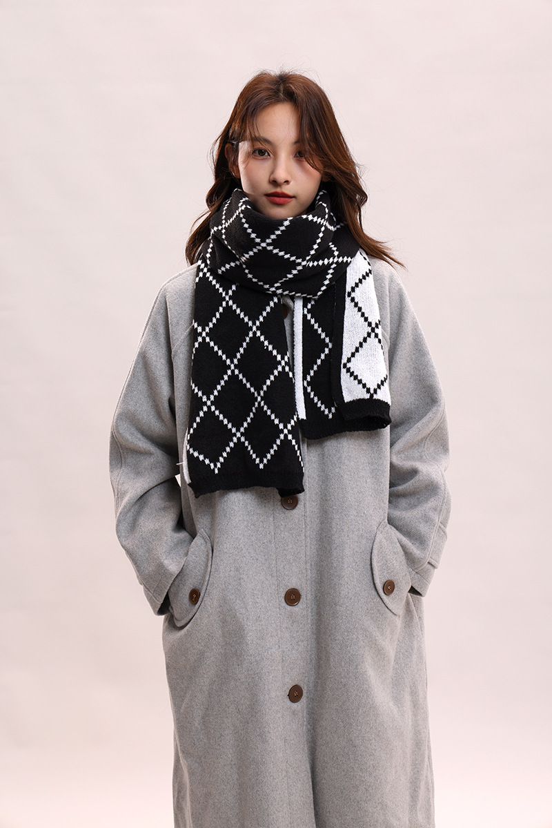 Paar-Stil für Frauen im Winter, verdickte koreanische Version, warm und luxuriös, Geburtstagsgeschenkschal für Männer_voghion.com