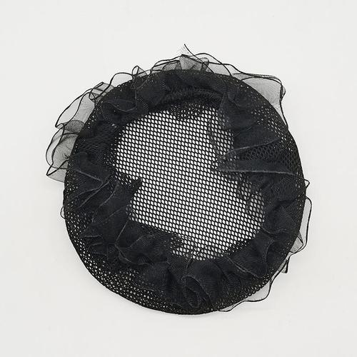 Handmade Hooked Hair Net Black Encrypted Coarse Mesh Spare Full Head Cover Professional Hair Flower Hair Net Bag Fine Mesh Wholesale