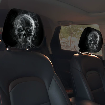 Universal seat cover — Headrest Cover with Double-Sided - 34-double-sided-printing-1pc-26cm28cm