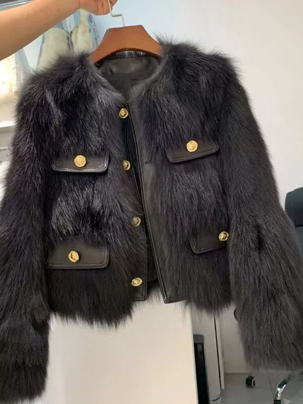 Демисезонная облегающая куртка, стиль Chanel, корейский стиль