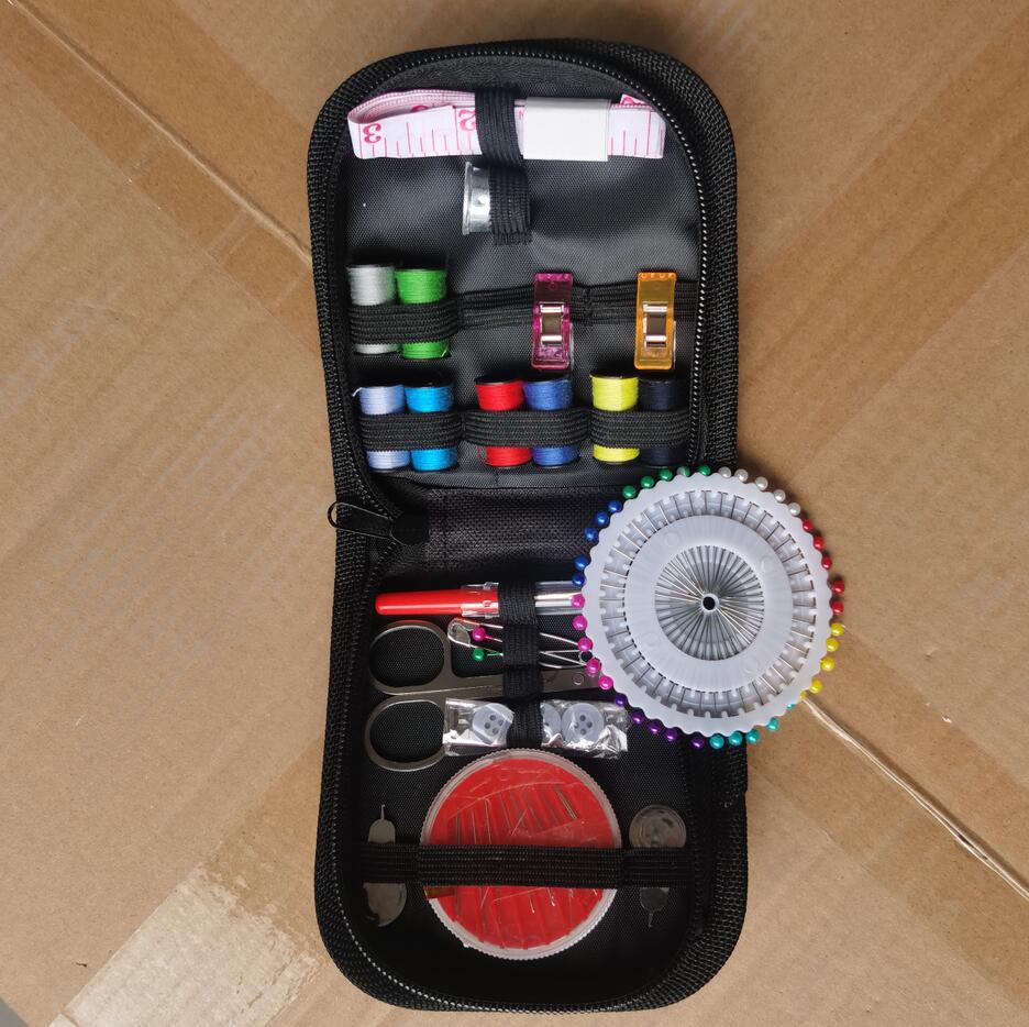 Caja de aguja portátil, herramienta de coser doméstica, 10 piezas de caja de aguja, conjunto de herramientas de coser, caja de aguja