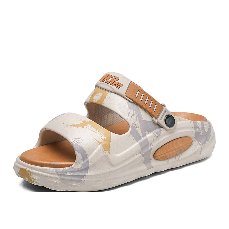 Sandalias de verano nuevo estilo para hombres, deportes, antideslizantes, desodorantes, pisando la mierda, talla grande 46, conduciendo zapatillas explosivas de doble uso para hombres