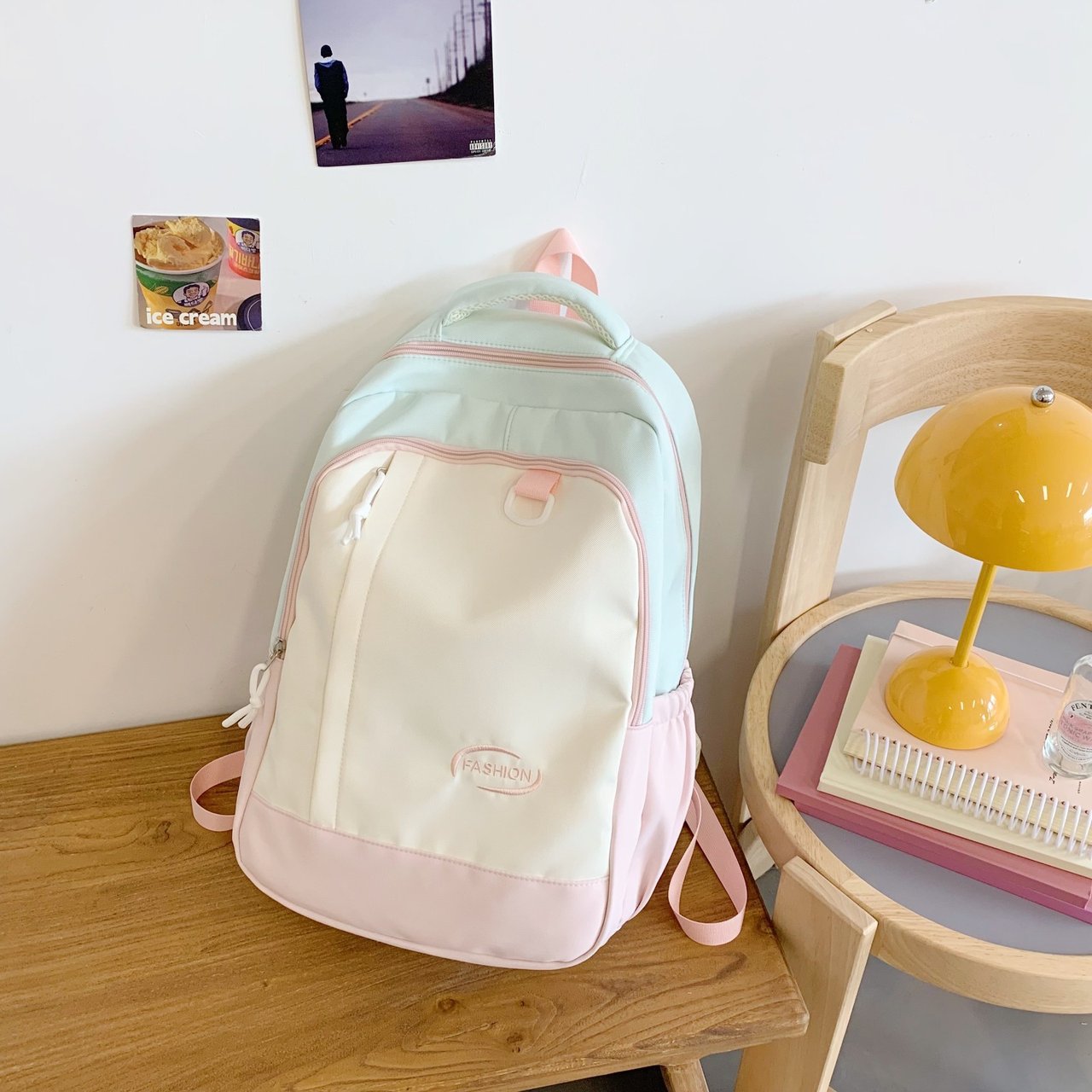 初中女生书包高颜值小众可爱少女百搭大容量旅行包高中学生双肩包