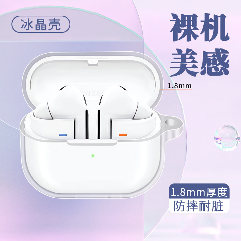 Suitable for Samsung Galaxy Buds3/3 Pro Headphones Tpu Transparent Headphone Case Cover Dustproof and Dropproof New Model Suitable for Samsung Galaxy Buds3/3 Pro Headphones Tpu Transparent Headphone Case Cover Dustproof and Dropproof New Model