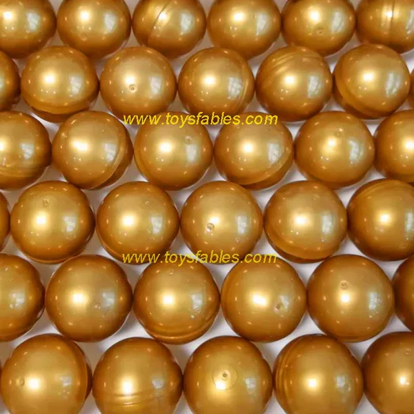 Capsule shell twist egg shell plastic ball lottery ball touch prize ball golden ball silver ball black ball White