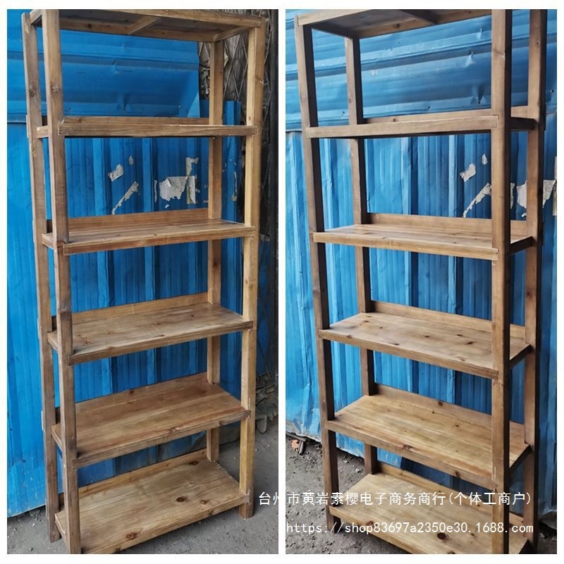 茶叶展示架货架实木茶室茶叶店普洱茶饼架紫砂壶展示柜花架M036