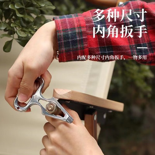 Factory direct sales Outdoor camping supplies EDC stainless steel self-defense spikes Multi-function tools Wrenches