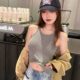 Summer All-match I-shape Vest Outer Wearing Inner Sling Beautiful Strap Chest Pad All-match I-shape Ins-style Short Top