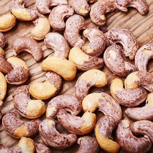 紫衣鹽焗腰果新貨300g袋裝批發團購禮品堅果零食大顆粒帶皮果仁