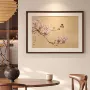 实木客厅餐厅斗柜挂画
