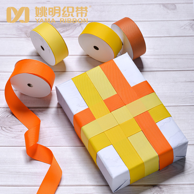 Cinta de lazo Yao Ming de 25 mm para embalaje de regalos, cinta para bodas y accesorios de vestir, cinta acanalada image 6