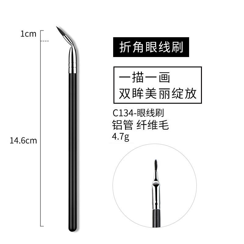 40 sets de cepillo de maquillaje negro y plateado cepillo de sombra de ojos de alta calidad cepillo de concelador cepillo de base cepillo de herramientas de maquillaje conjunto completo